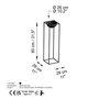 Aberto Design Maceta Decorativa GED-020 Negra